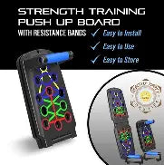 Push Up Board Multi-function Pushup Bars Handles Portable Foldable Workout Exercise Fitness Calisthenics Equipment at Home Office Floor Gym Accessories for Men and Women