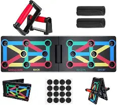 Push Up Board Multi-function Pushup Bars Handles Portable Foldable Workout Exercise Fitness Calisthenics Equipment at Home Office Floor Gym Accessories for Men and Women